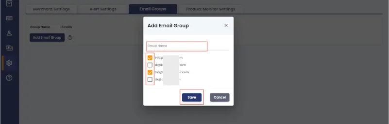 select emails